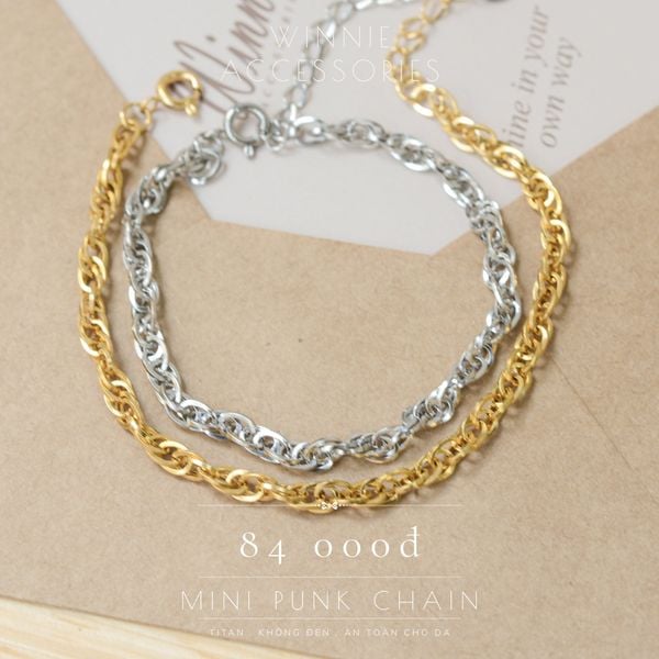  Lắc tay Titan Mini punk chain 