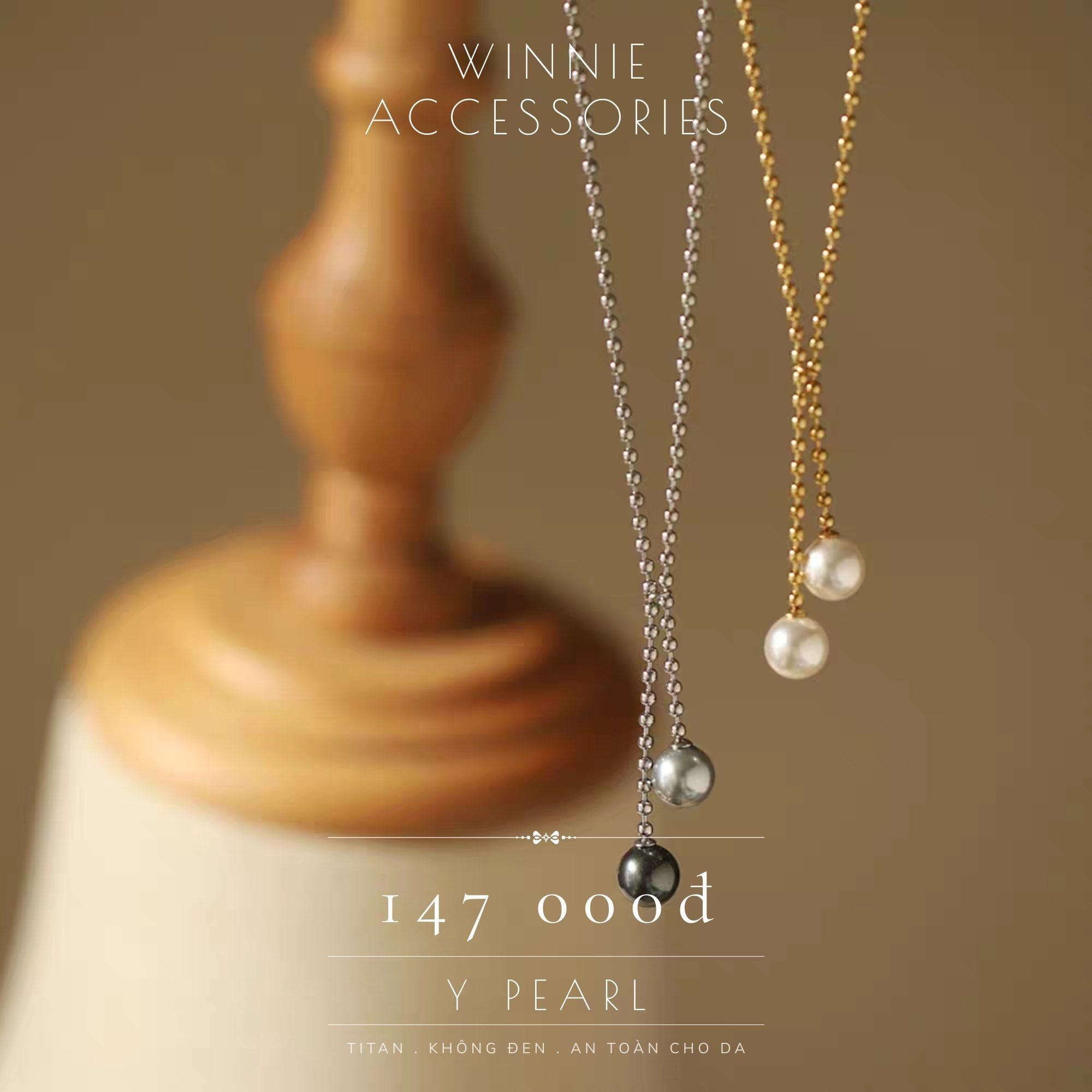  Dây chuyền Titan Y Pearl B 