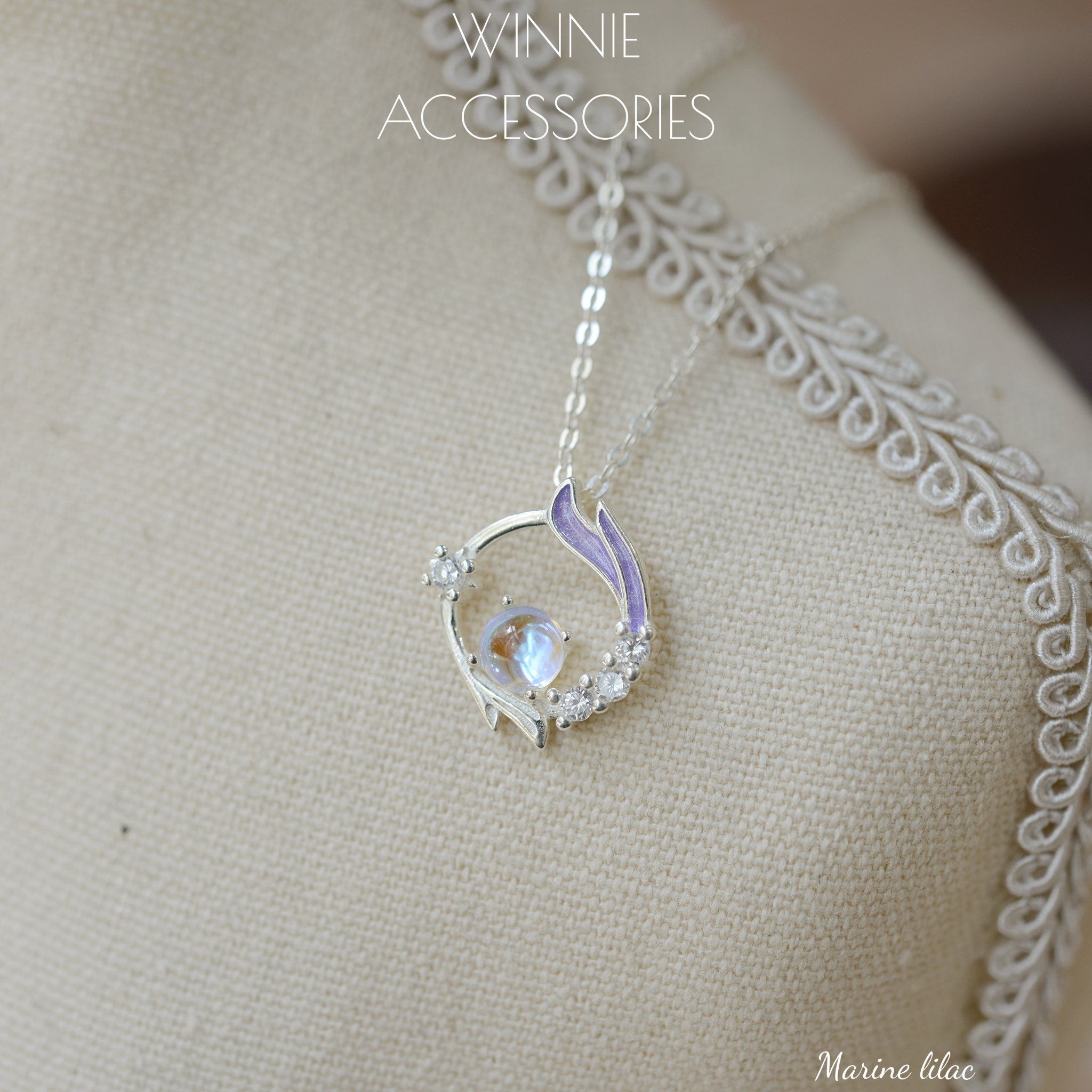  Dây chuyền Bạc S925 Marine Lilac 