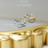  Nhẫn Titan Wave đá 