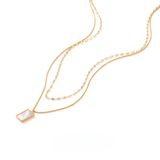  Dây chuyền titan Layer Nacre 