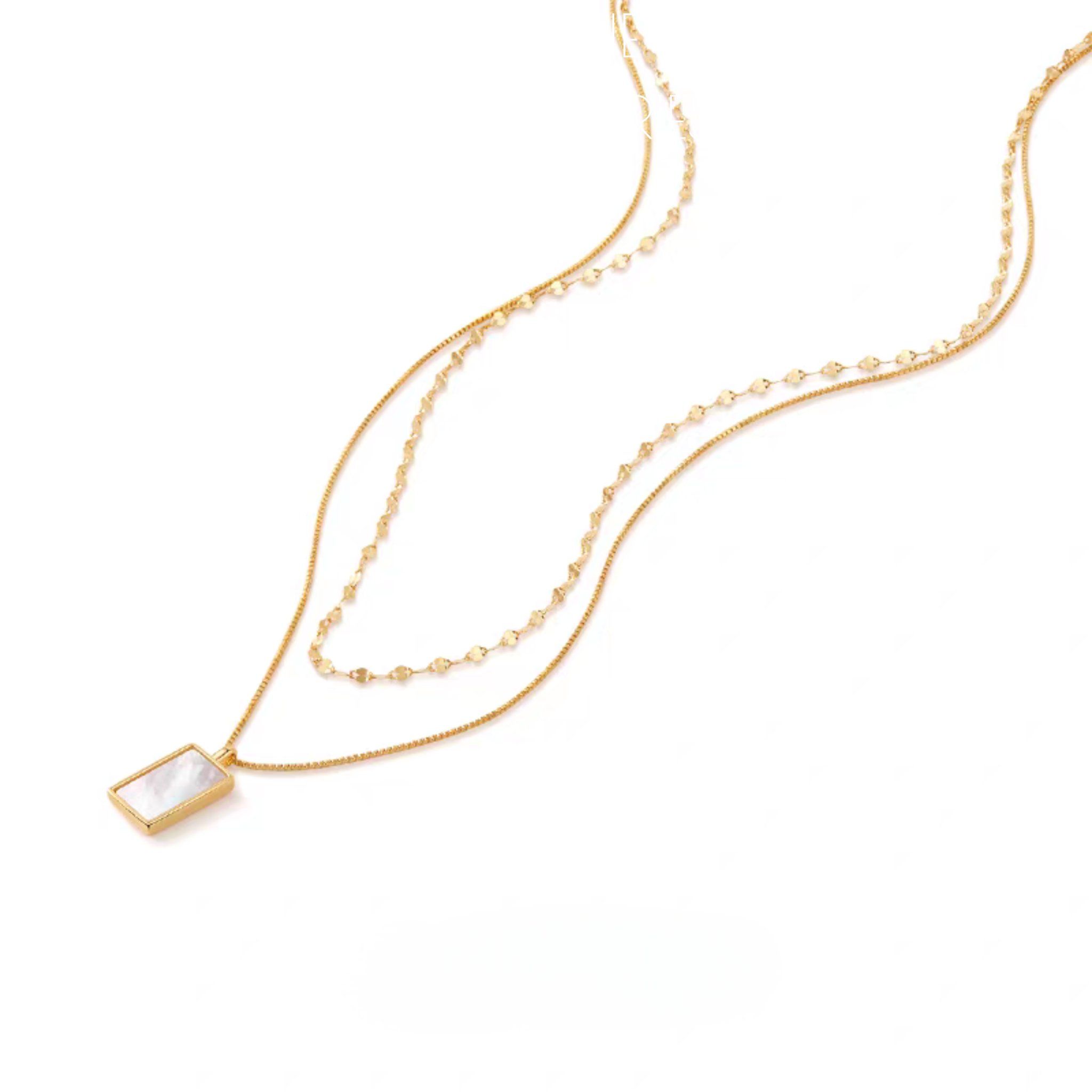  Dây chuyền titan Layer Nacre 