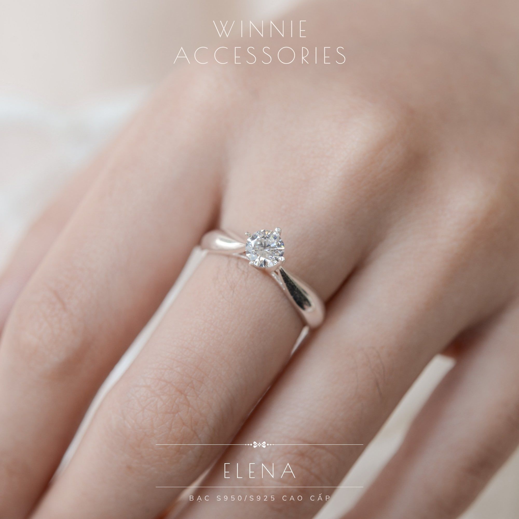  Nhẫn Bạc S925 Elena 