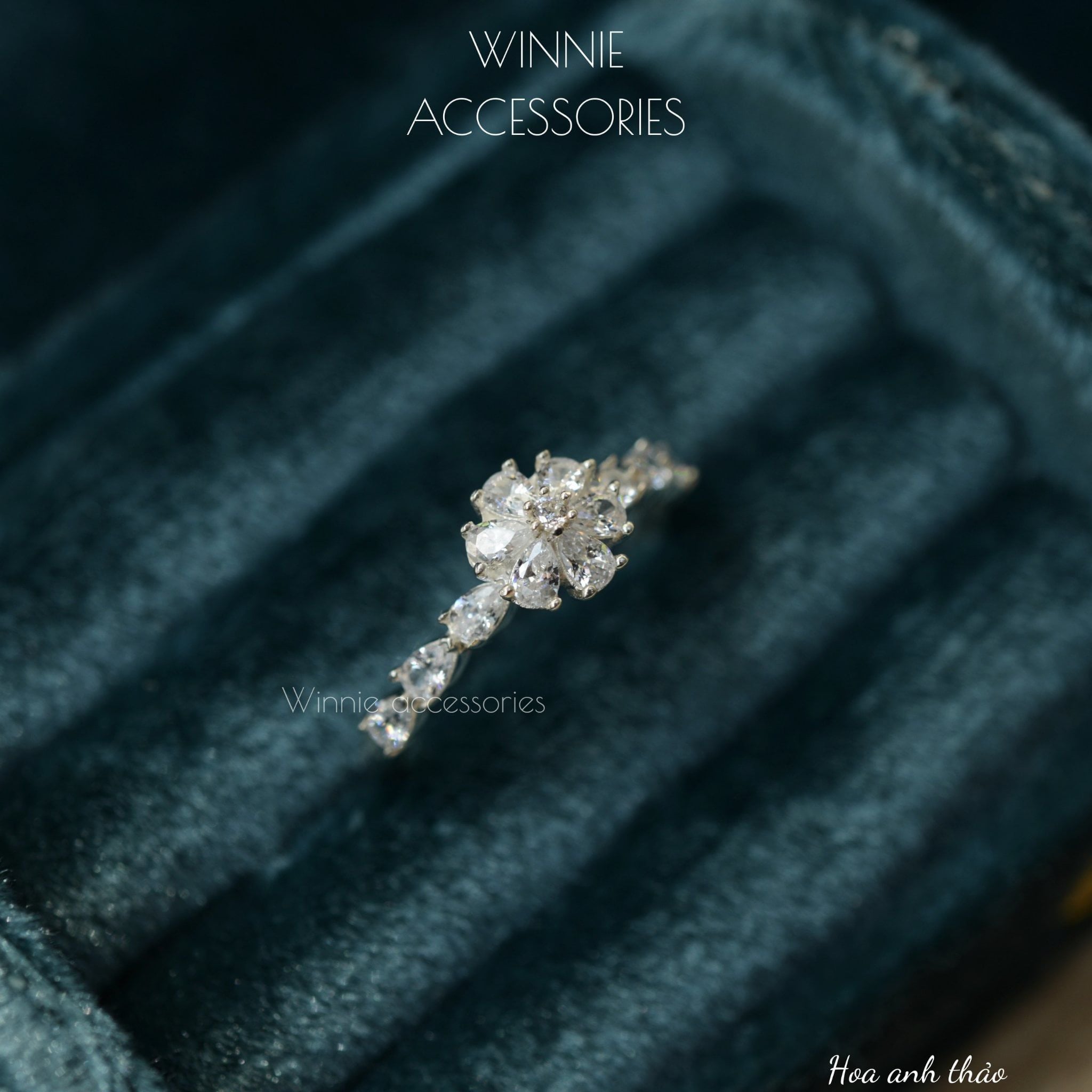  Nhẫn Bạc S925 Hoa Anh Thảo 