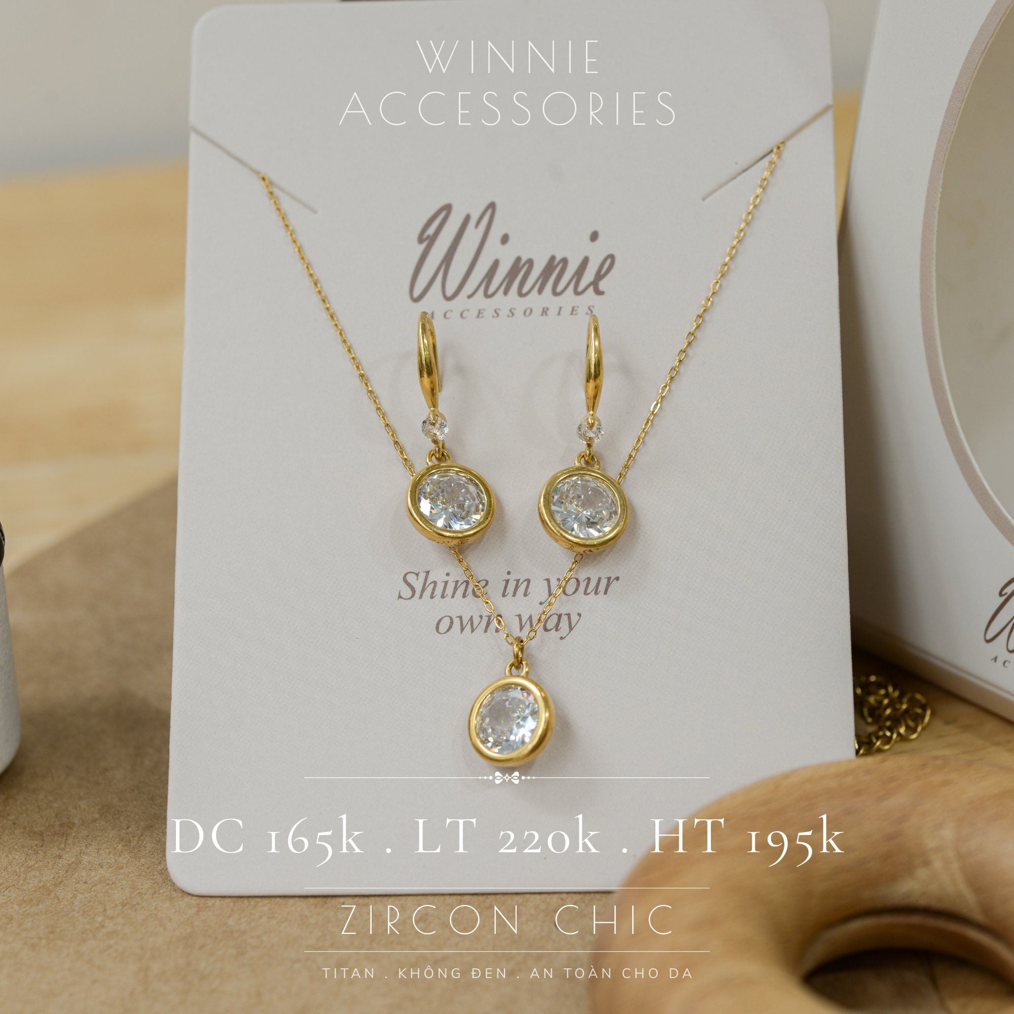  Lắc tay Titan Zircon chic 