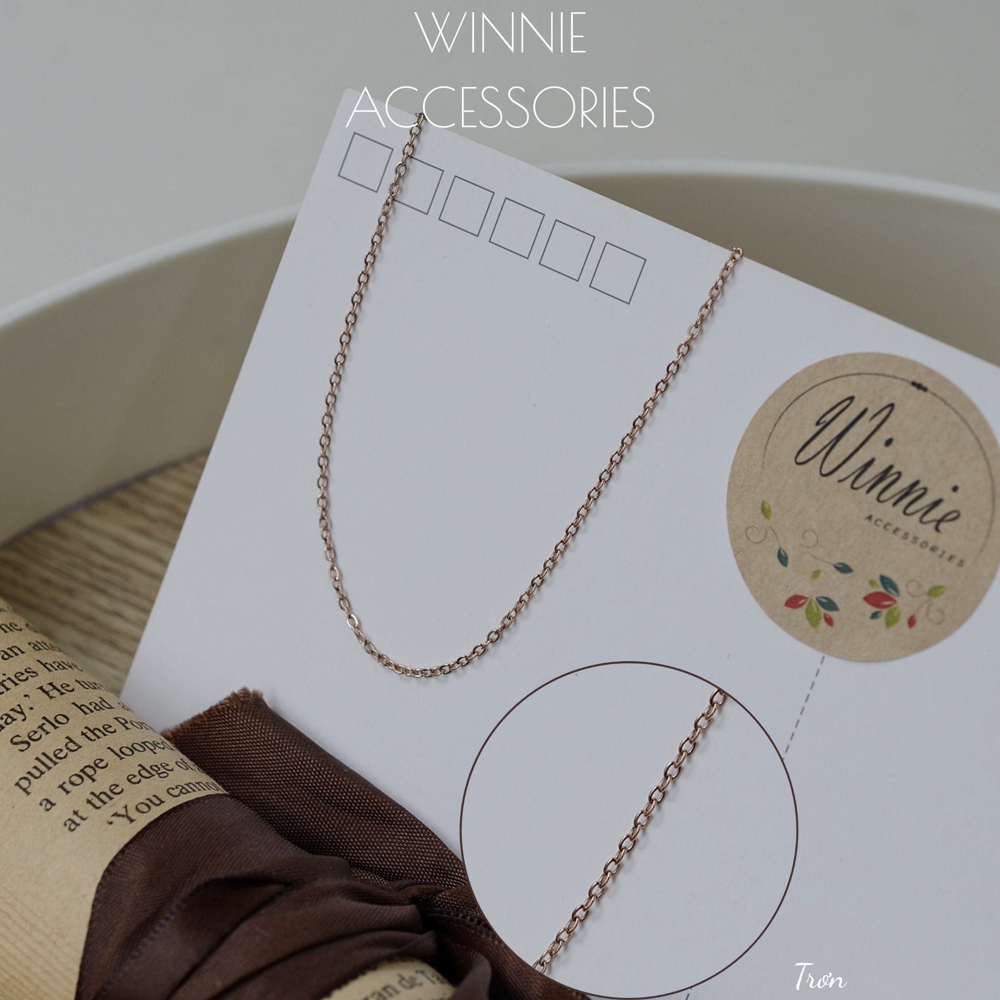  Dây chuyền titan trơn 