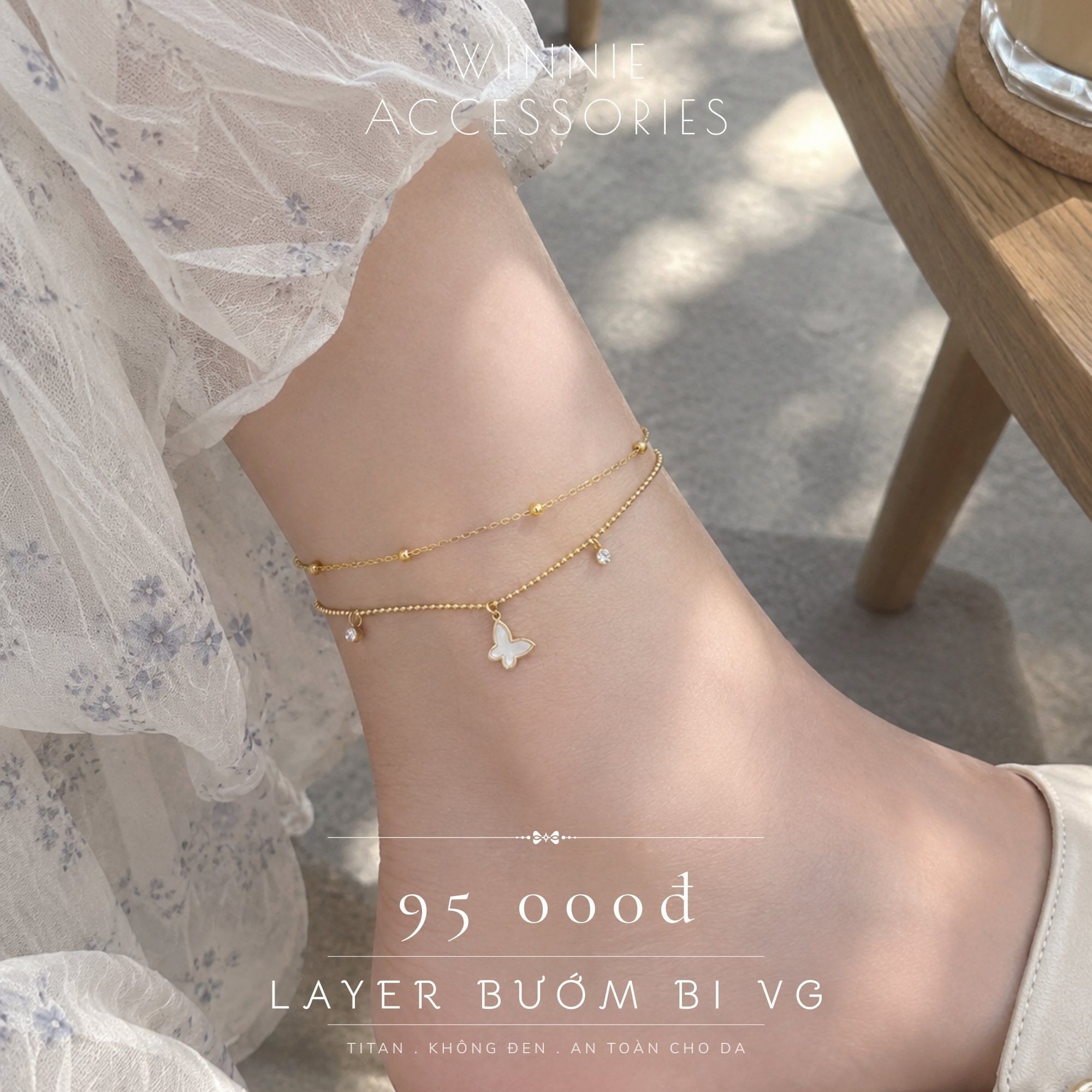  Lắc chân Titan Layer Bướm Bi VG 