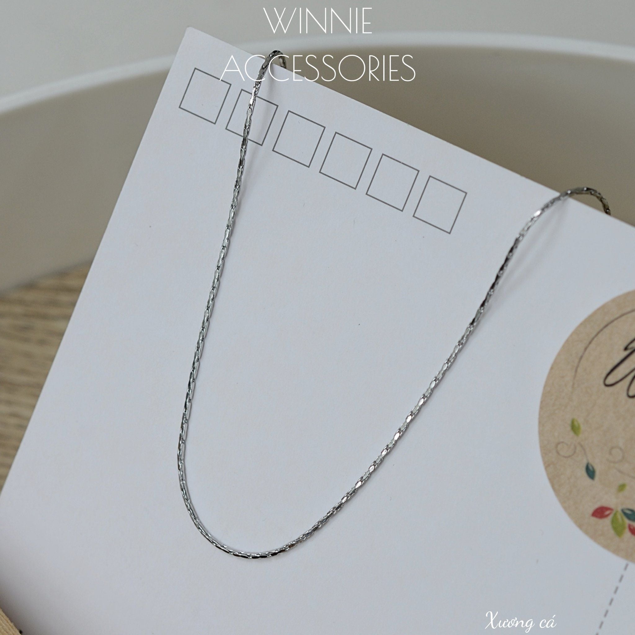  Dây chuyền Titan Xương cá trơn 