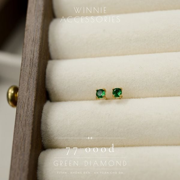  Hoa tai Titan Green Diamond 
