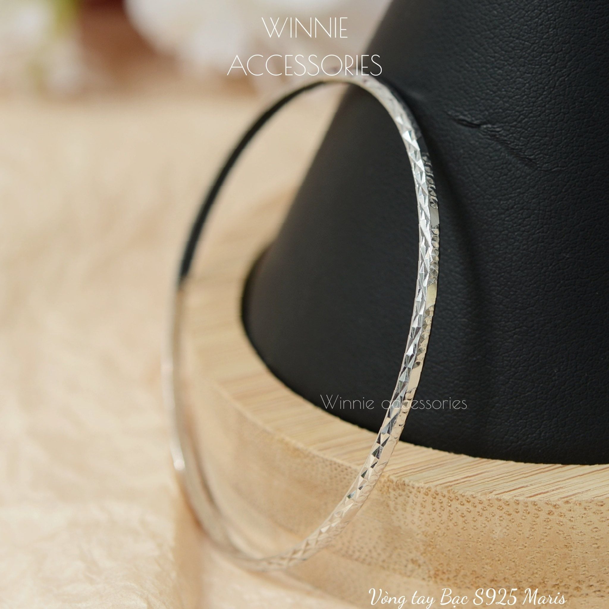  Vòng tay Bạc S925 Maris (Đã xi Bạch kim) 