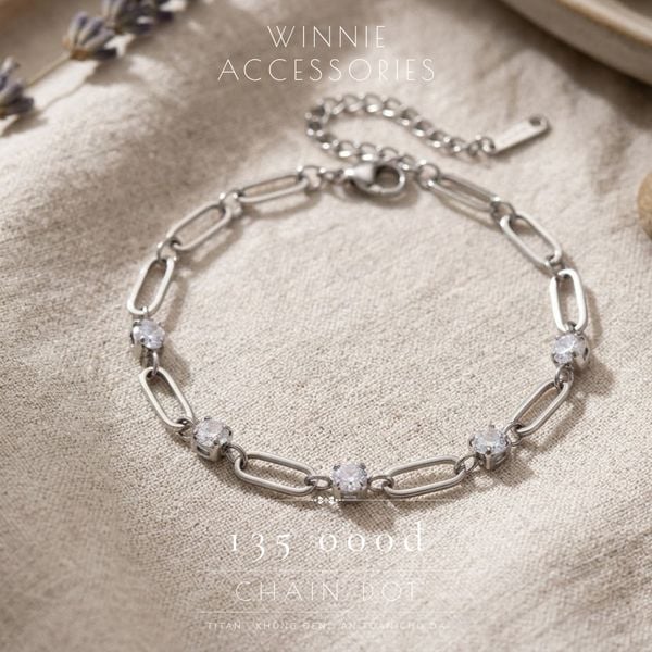  Lắc tay Titan Chain dot 