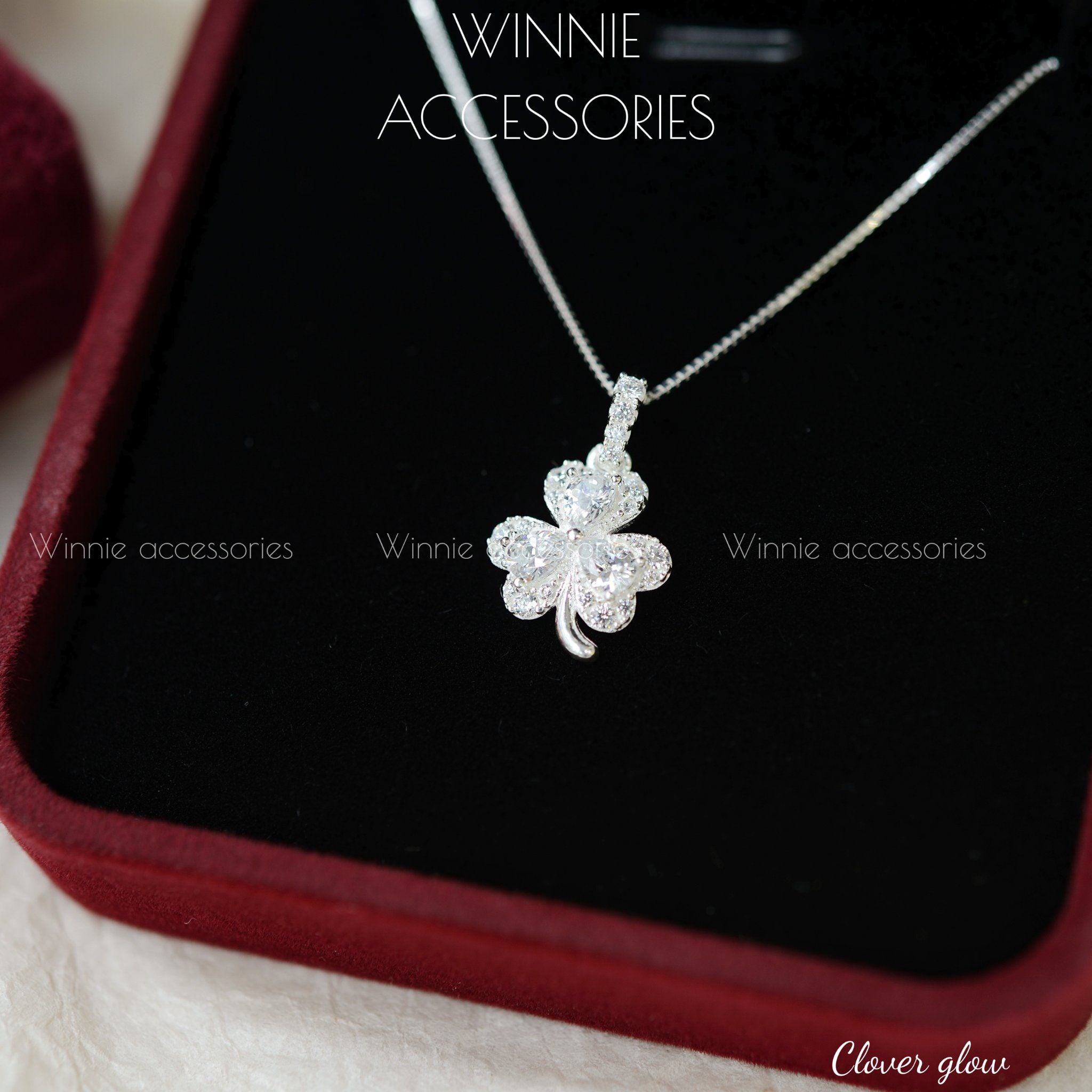  Dây chuyền Bạc S925 Clover glow 