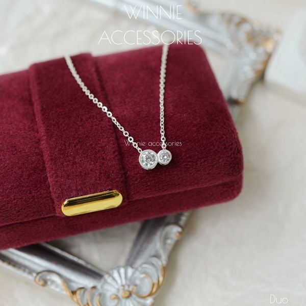  Charm Dây chuyền Bạc S925 Duo (Không kèm dây) 