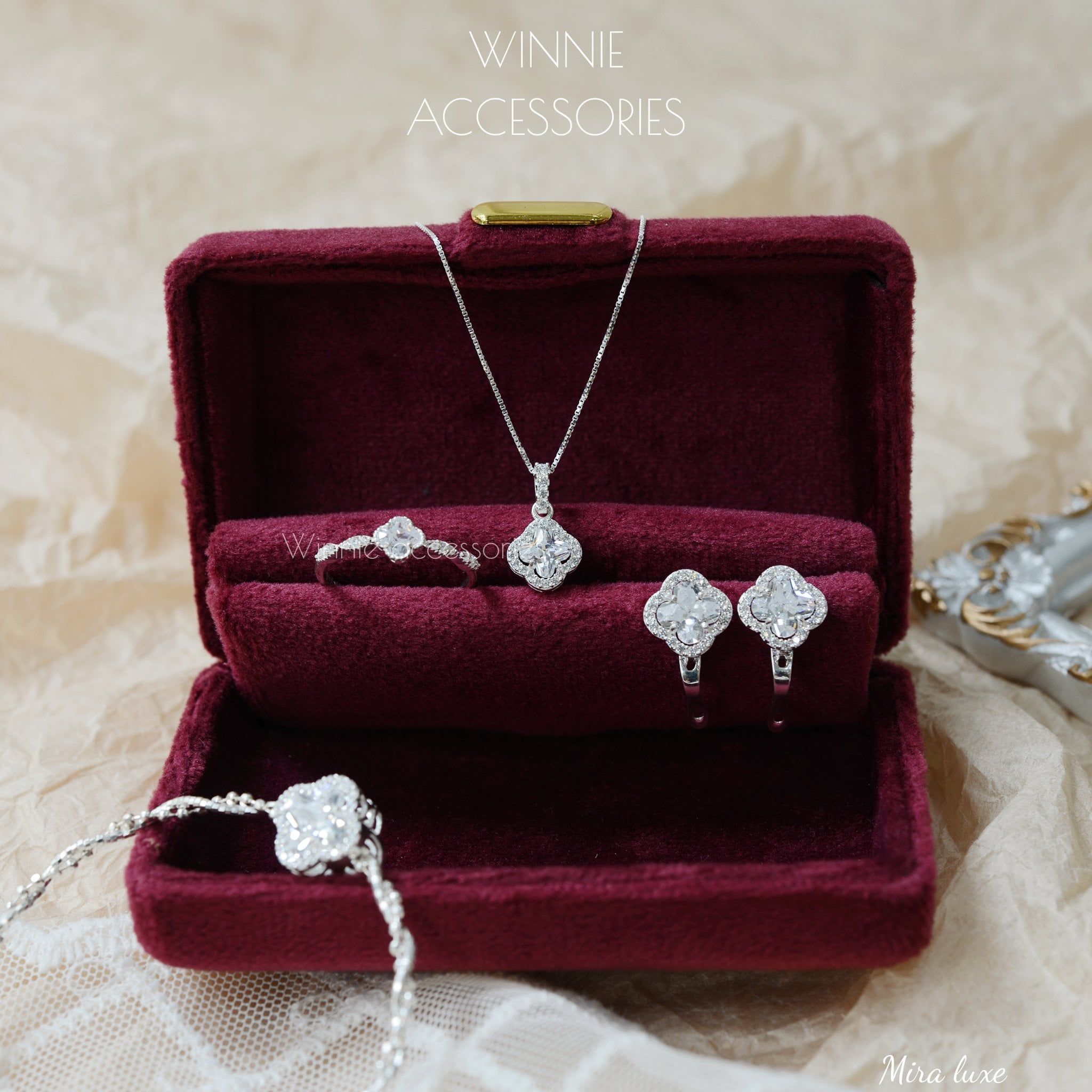  Nhẫn Bạc S925 Mira Luxe 