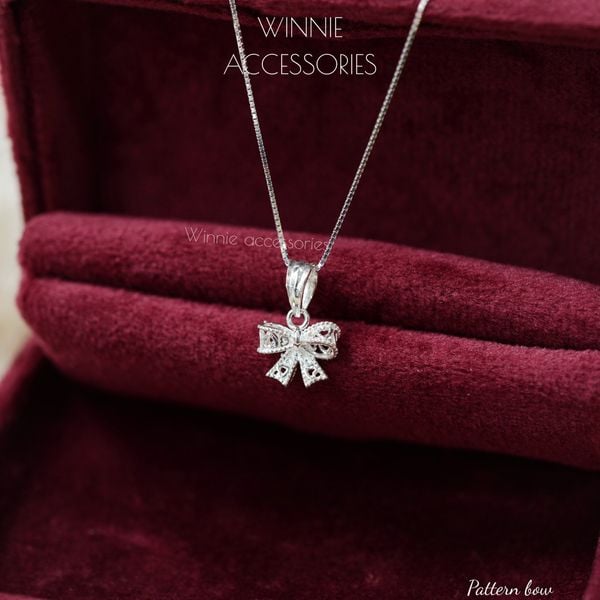  Dây chuyền Bạc S925 Pattern Bow 