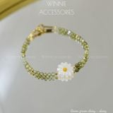  Lắc tay Titan Green Zircon Daisy 