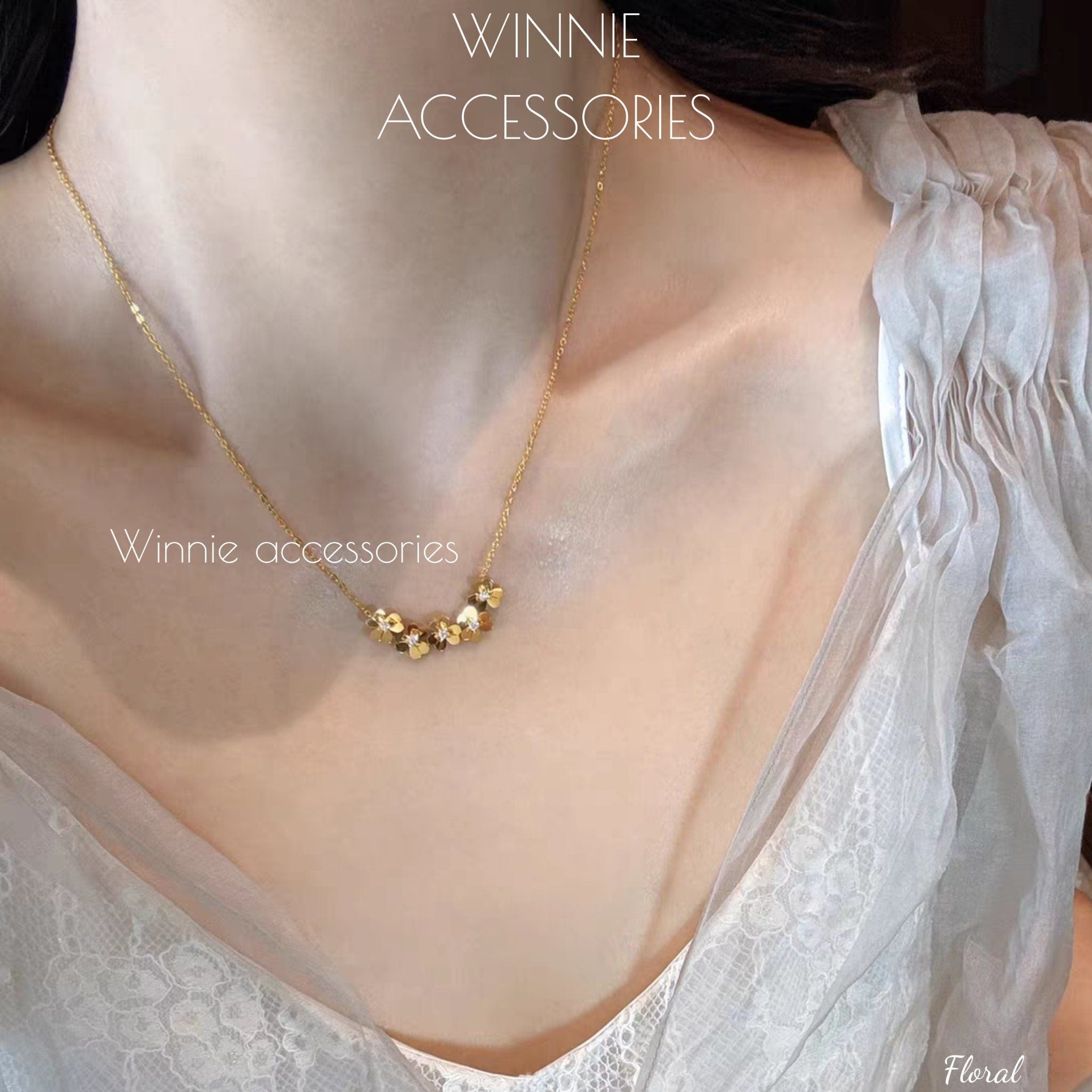  Dây chuyền Titan Floral 