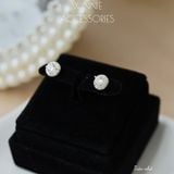  Hoa tai Bạc S925 Tròn nhỏ 