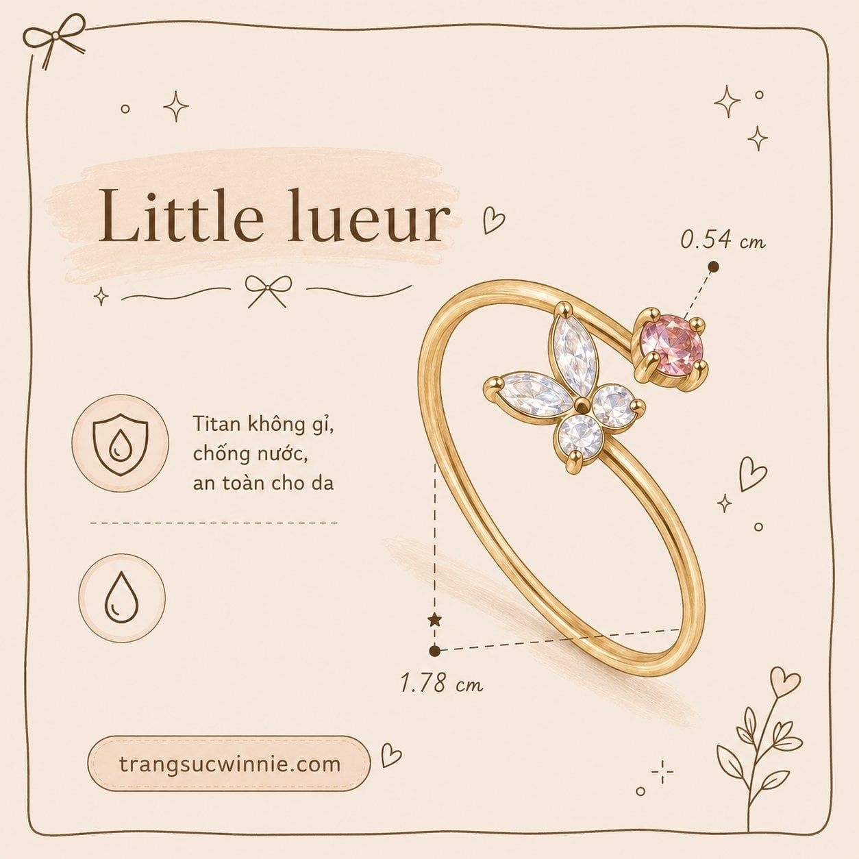  Nhẫn Titan Little Lueur 