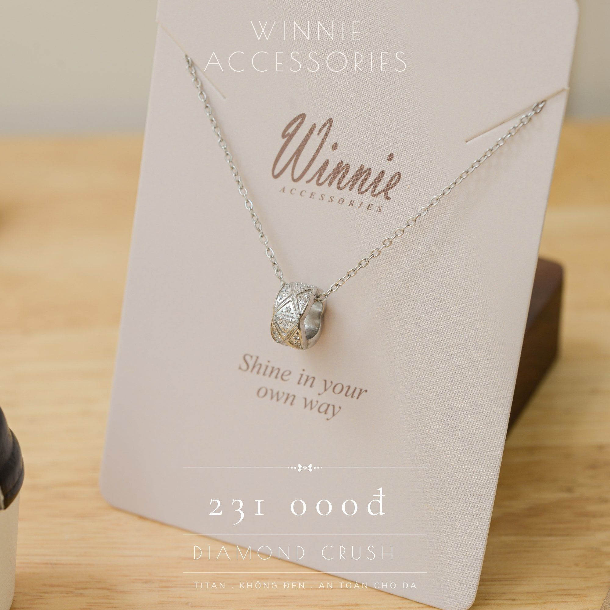  Dây chuyền Titan Diamond Crush 