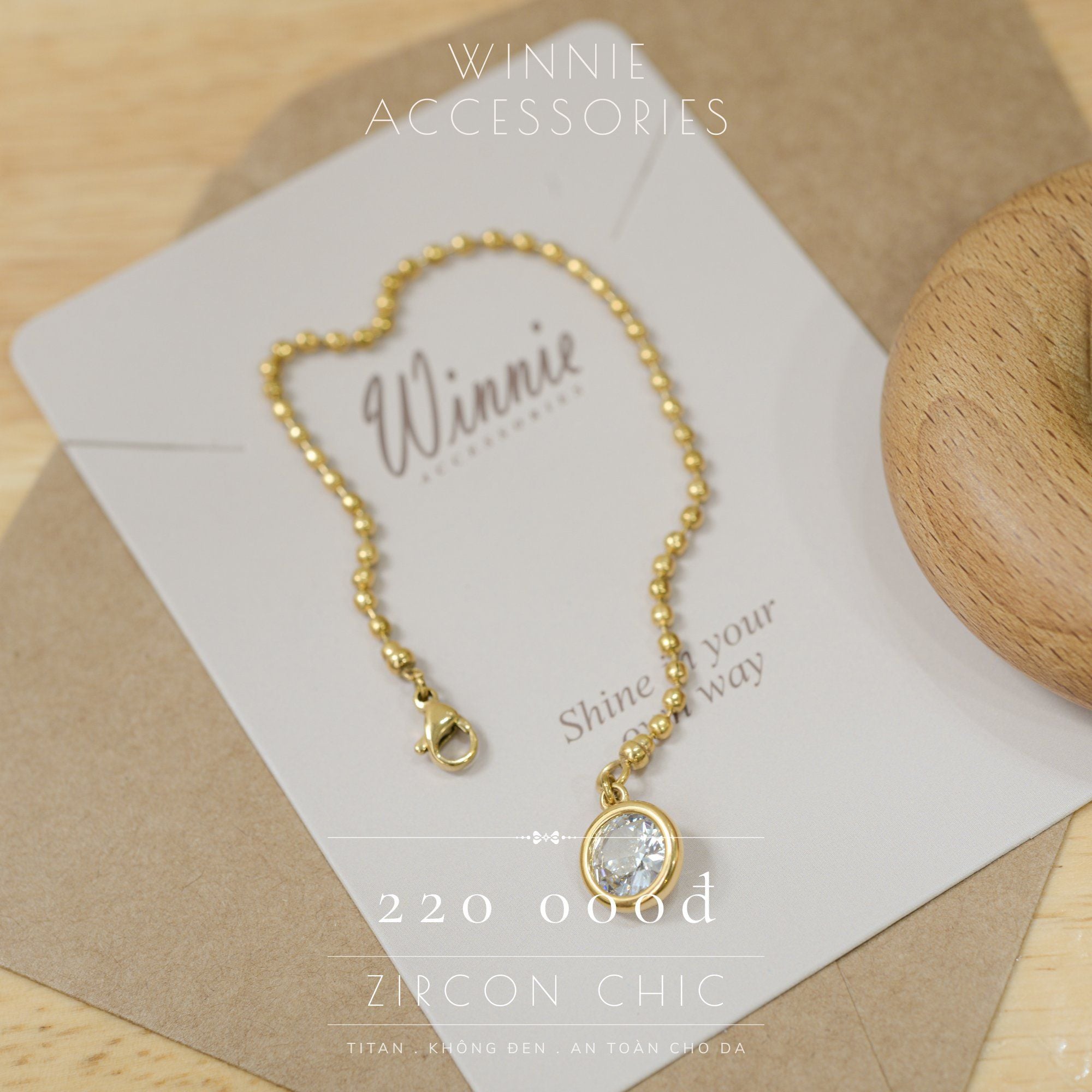  Lắc tay Titan Zircon chic 