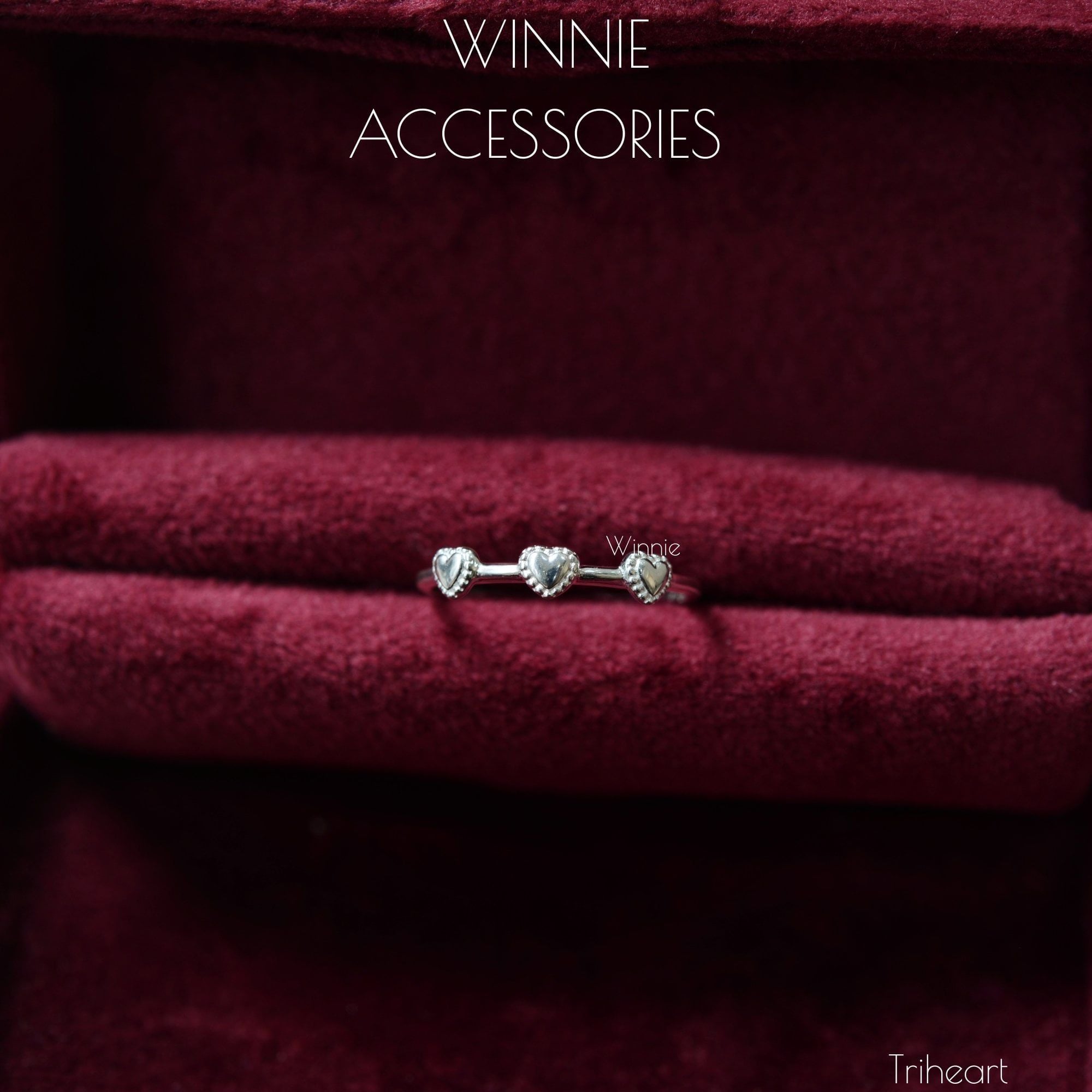  Nhẫn Bạc S925 Triheart 