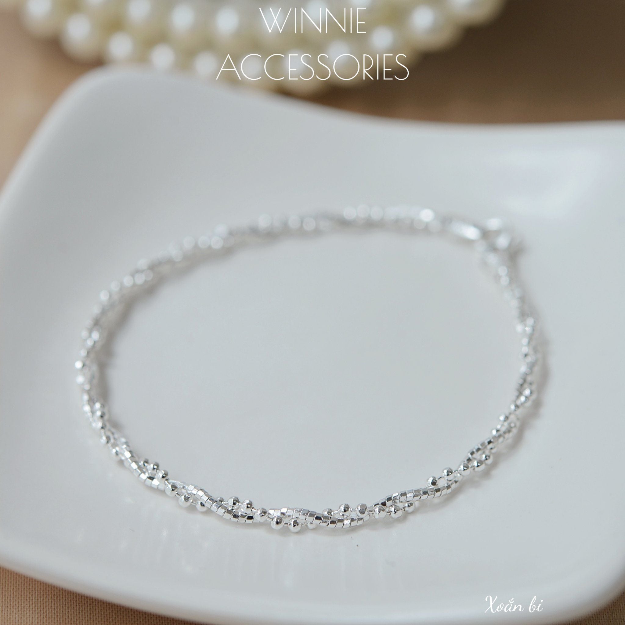  Vòng tay Bạc S925 Xoắn bi 