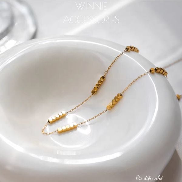  Dây chuyền titan Đa diện nhỏ 