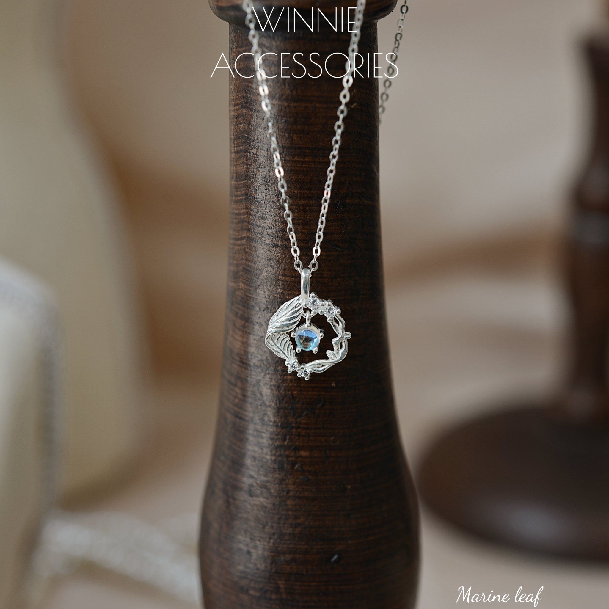  Dây chuyền Bạc S925 Marine leaf 