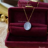  Dây chuyền titan Aqua nacre 