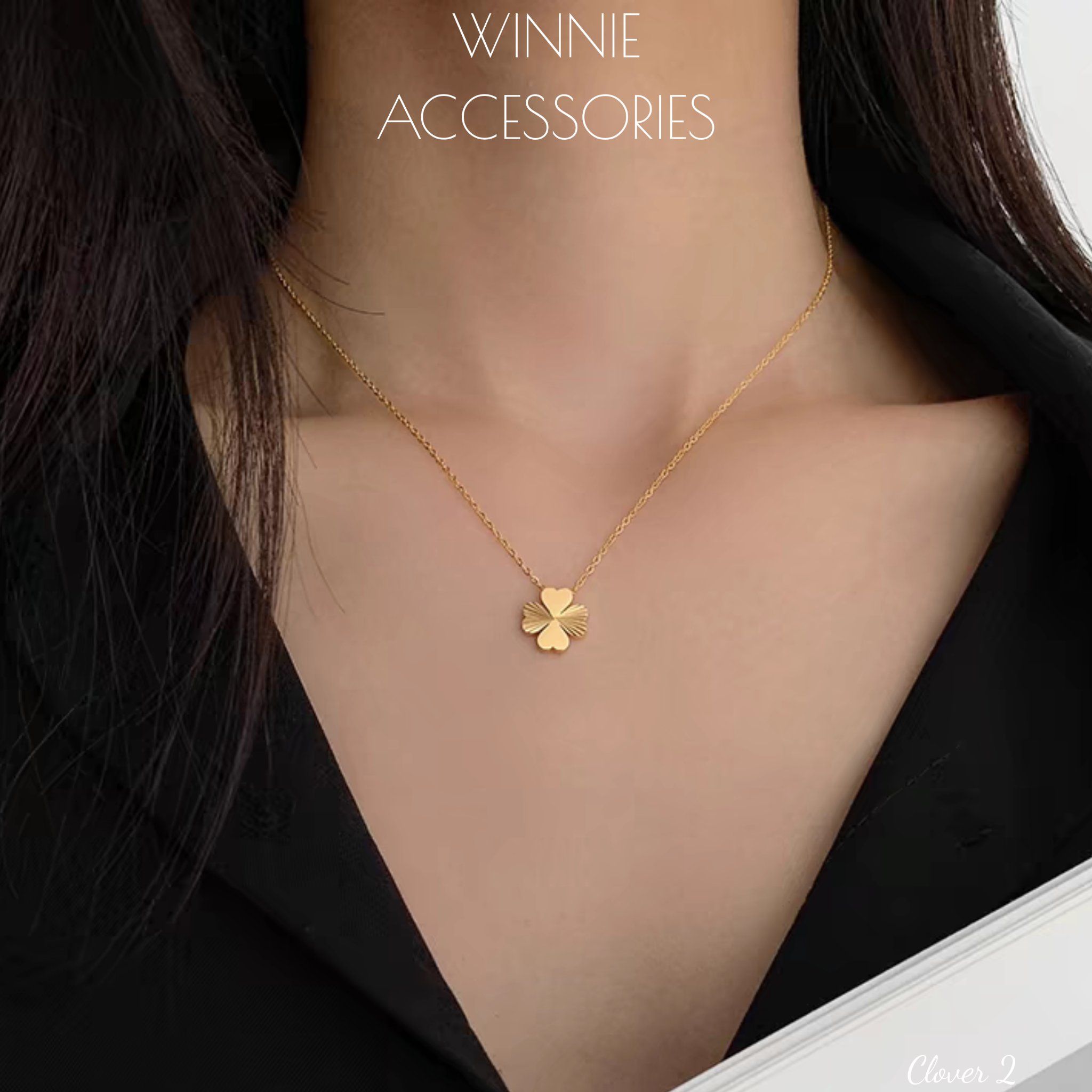  Dây chuyền titan Clover 2 