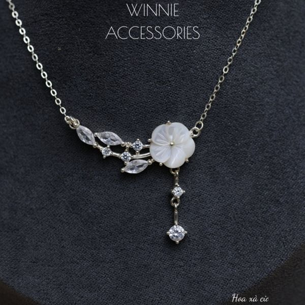  Dây chuyền Bạc S925 Hoa xà cừ 