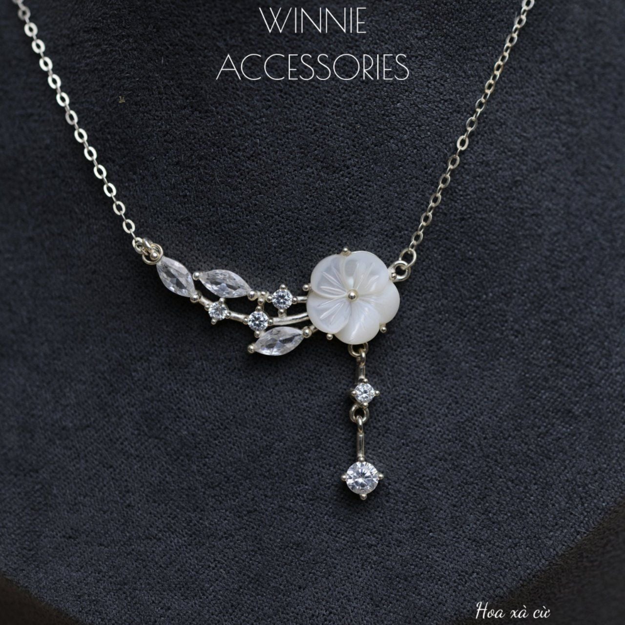  Dây chuyền Bạc S925 Hoa xà cừ 