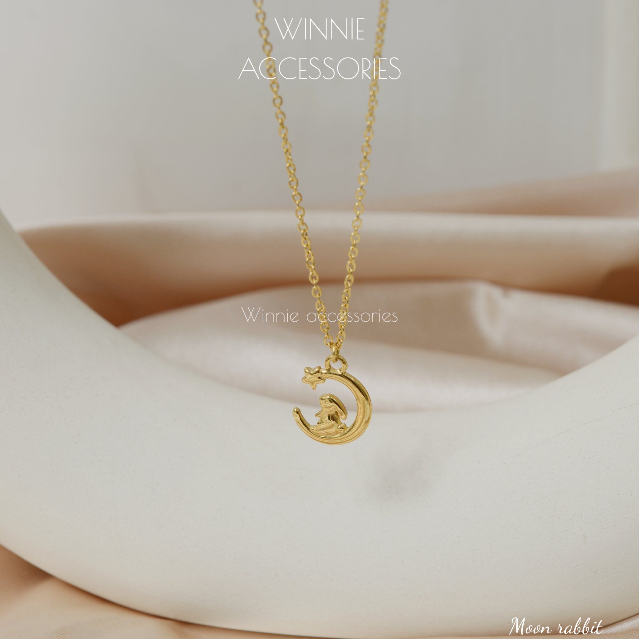 Dây chuyền Titan Moon Rabbit 