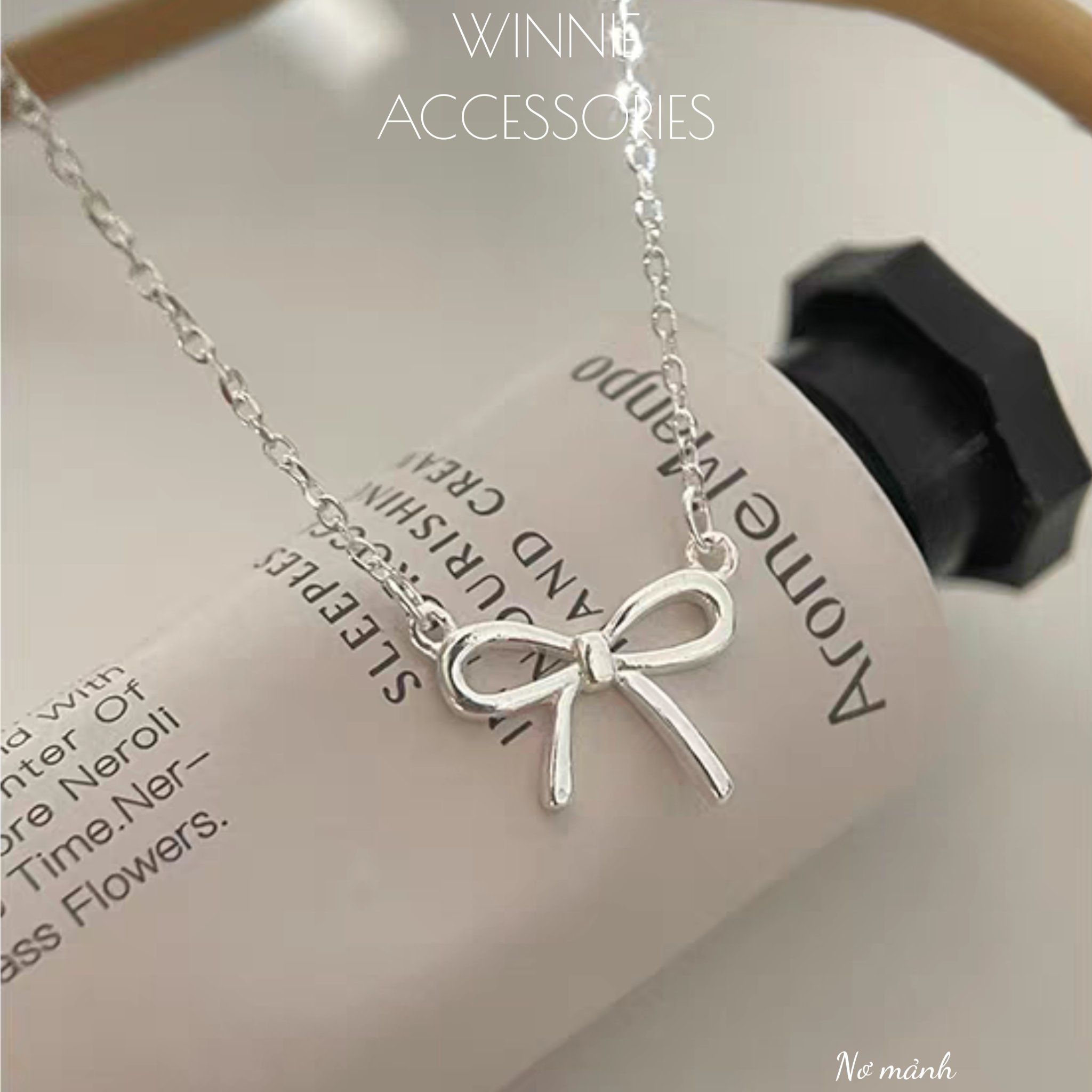  Dây chuyền Bạc S925 Nơ mảnh 