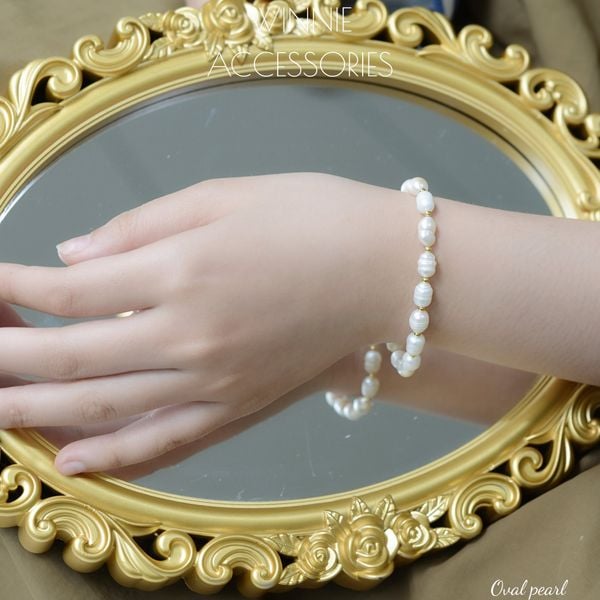  Lắc tay Titan Oval Pearl 