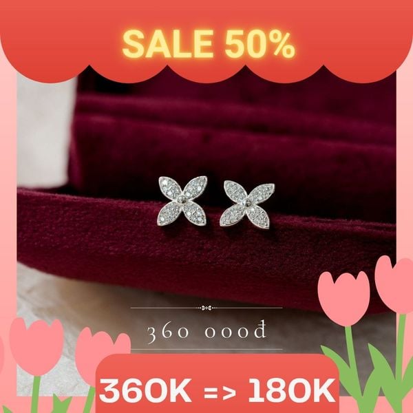  Hoa tai Bạc S925 Lumi 