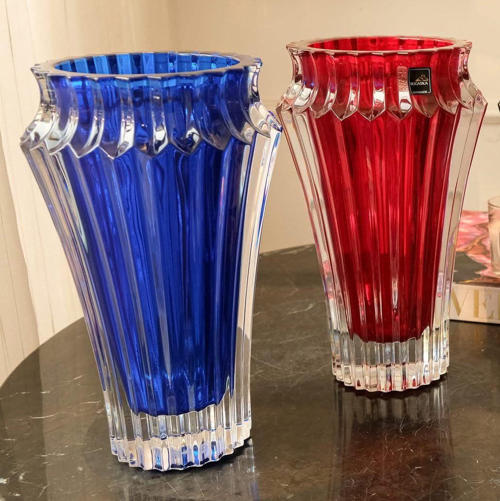 Lọ Hoa Crown Jewel Đỏ 25cm