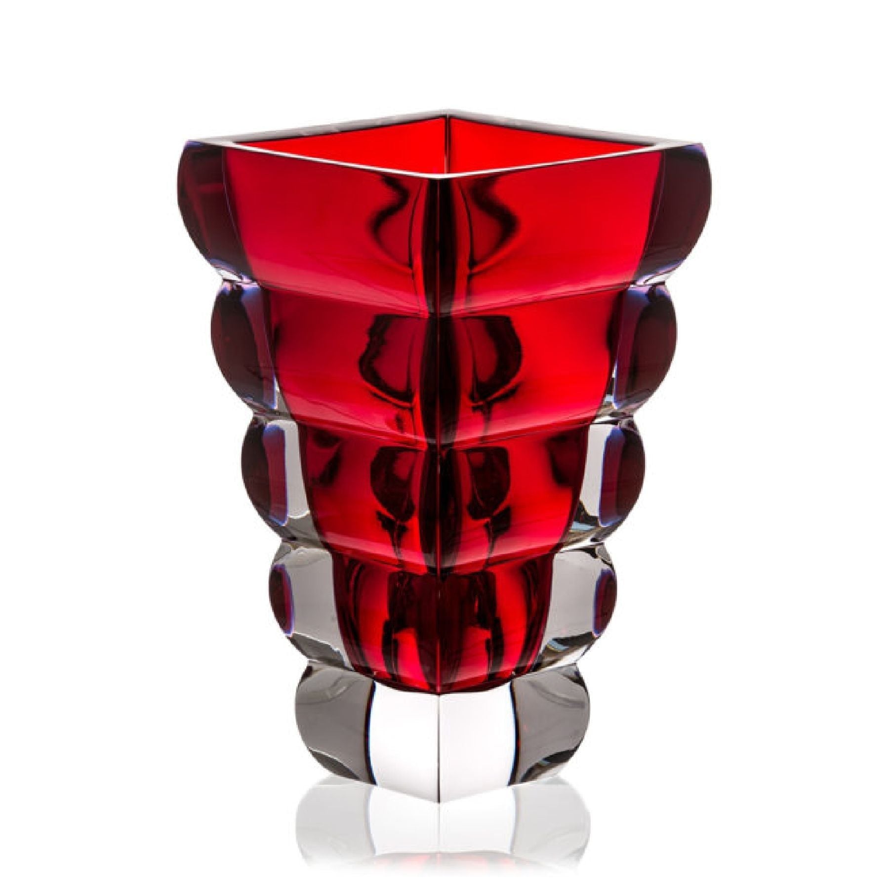 Lọ Hoa Adria Đỏ Rogaska 25cm