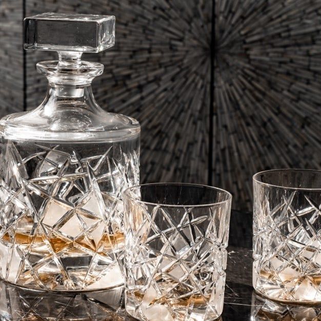 Bình Rượu Pha Lê Pito 700ml mài Jika