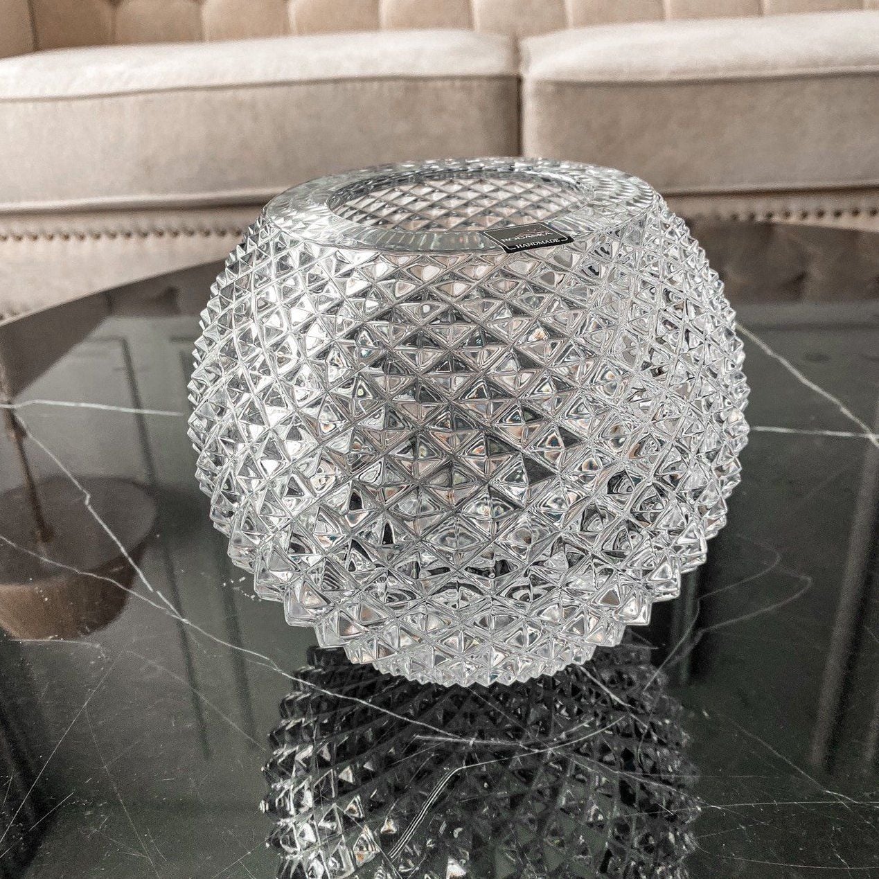 Lọ Cầu Pha Lê Diamond 18cm