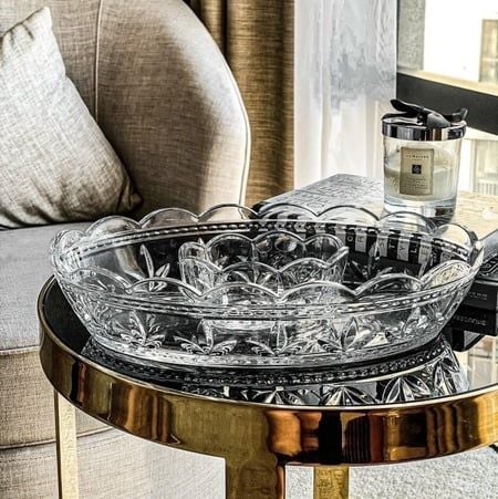 Set 2 Đĩa Pha Lê Tulip 36cm