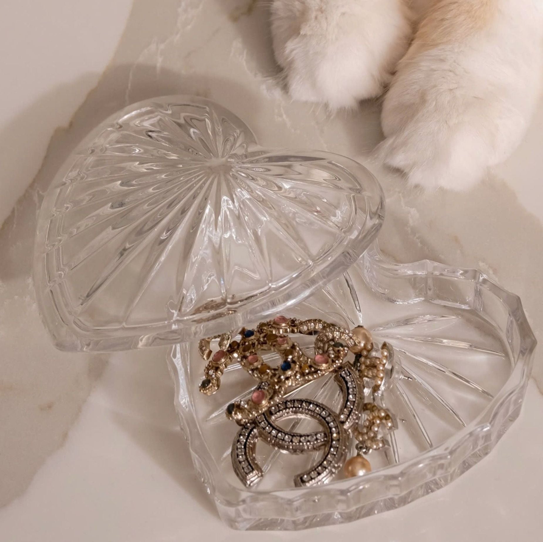 Hộp Đựng Trang Sức Trái Tim 11cm Bohemia Crystal