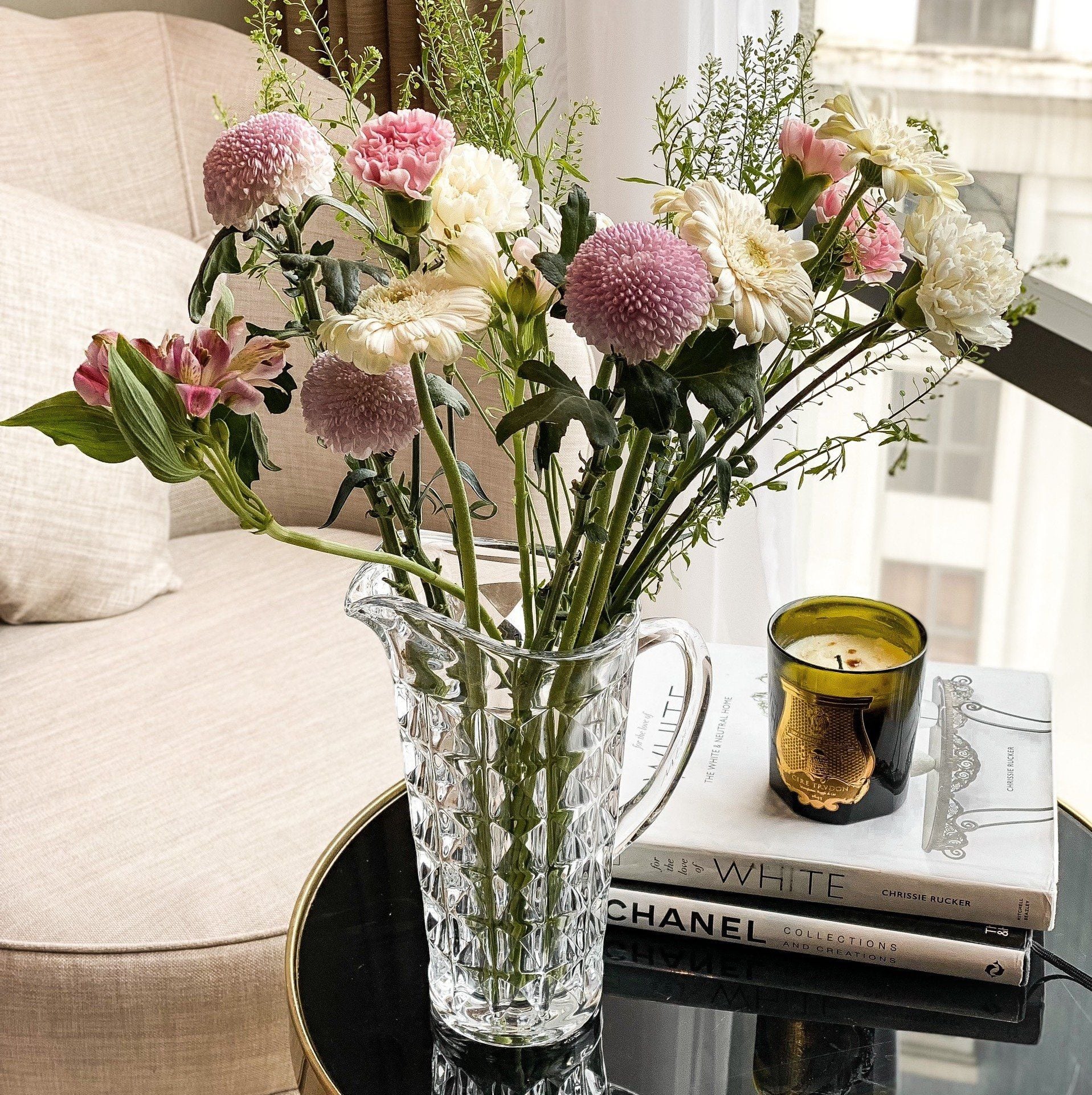 Bình Nước Pha Lê Kim Cương Có Quai 12,5cm