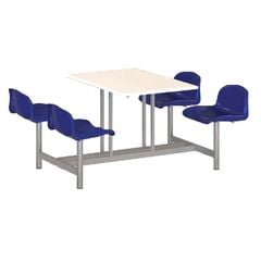 Bàn Ăn Công Nghiệp liền ghế BA02