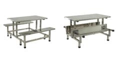 Bàn Ăn Công Nghiệp Inox 1m2 BA06I-12