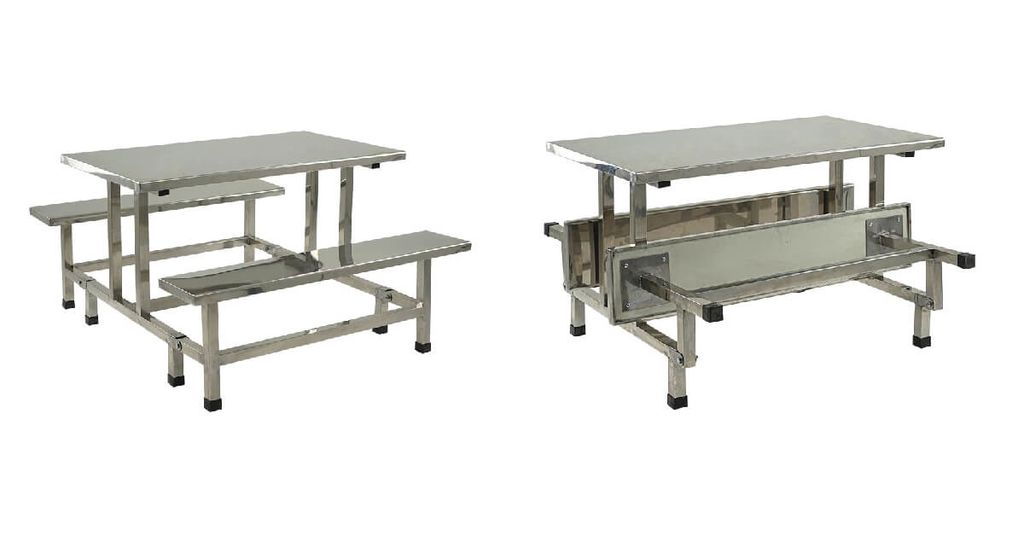 Bàn Ăn Công Nghiệp Inox 1m5 BA06I-15