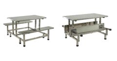 Bàn Ăn Công Nghiệp Inox 1m5 BA06I-15