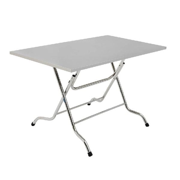Bàn Ăn Gấp Gọn inox mặt gấp 1m17 BCN712
