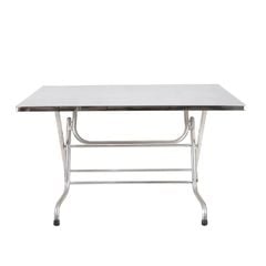 Bàn Ăn Gấp Gọn inox bo góc 1m2 BCN712A